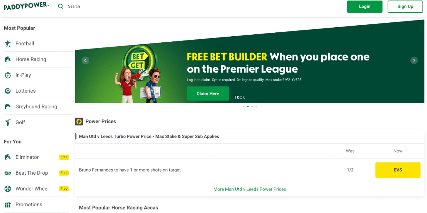 PaddyPower Bookmaker Not on Gamstop