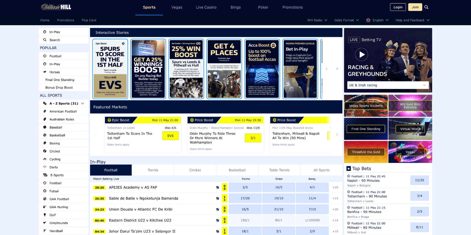 William Hill Bookmaker Not on Gamstop